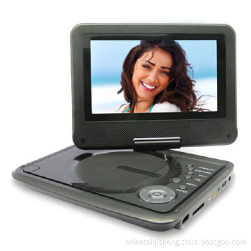 7-inch Portable DVD Player with USB and Card Reader, TV Tuner and Game Function